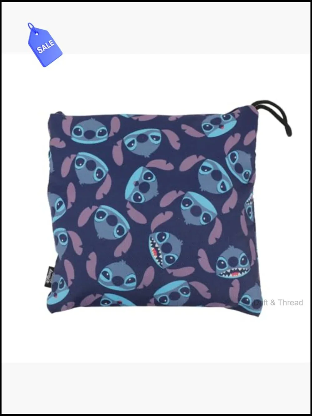 Lilo & Stitch Face Print 21-inch Packable Duffel Travel Bag
